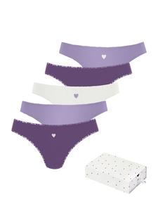 Стринги LASCANA, цвет lila, flieder, creme