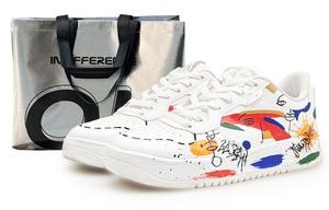 ANTA Кроссовки для скейтбординга с амортизацией, нескользящие, красные, мужские