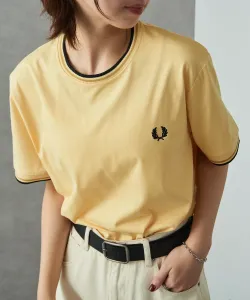 Фред Перри / Футболка с двойной отделкой / Логотип Fred Perry Tipline One-Point