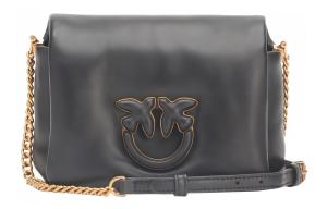 Детская любовь Сумка через плечо из овчины, Женская сумка через плечо черная PINKO