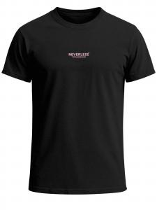 Neverless Футболка 'Kirschblüten' в черном цвете