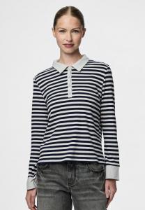 Топ Pieces PCDONNA, Maritime Blue/Silver Grey/Blue