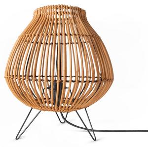 Настольная лампа Paco Home Puri, бежевый - черный - серый металлик - 31 x 36 x 31 см