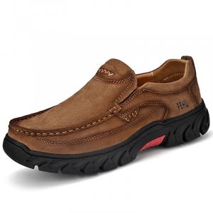 PEHL Мужские повседневные туфли мужские низкие тёмно-коричневые, цвет Dark Brown