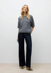 Футболка Vero Moda Basic T-shirt, Medium Grey Melange/Dark Grey