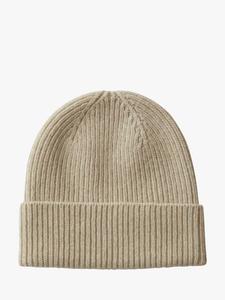 Ребристая шапка-бини из чистой овечьей шерсти The Small Home, Natural, One Size