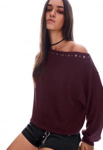 Джемпер Bershka Jumper, Dark Red