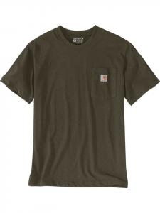 CARHARTT Футболка "Dearborn Relaxed Pocket T-Shirt" коричневого цвета