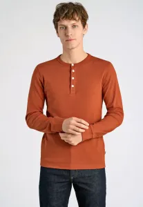 Однотонная дедушкина футболка с длинными рукавами Lindbergh, Rust Orange