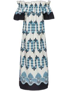 Платье Breakfast с открытыми плечами La DoubleJ, синий