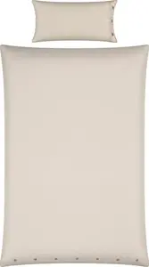 Постельное белье Deggendorf" натуральный 1х 155х220 см + 1х 40х80 см" Erwin Müller