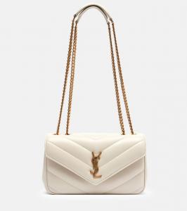 Сумка Lou Lou через плечо из кожи маленькая Saint Laurent, Blanc Vintage