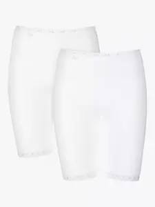 Трусики sloggi Basic+ Long Shorts 2 шт, белый