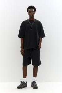 Шорты-Бермуды Stwd Jogger Pull And Bear, черный