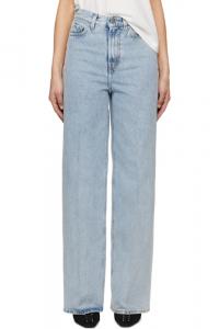 Синие джинсы широкого кроя TOTEME