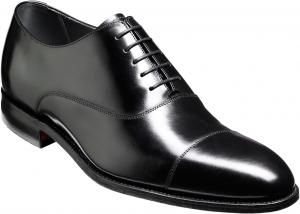 Мужские кожаные оксфорды ручной работы BARKER Winsford - Вневременная элегантность, первоклассное мастерство, подошва и стелька из цельной кожи, черный