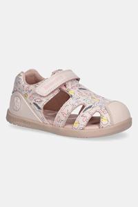 Кожаные детские сандалии Biomecanics, розовый