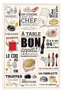 Кухонное полотенце Winkler Cuisine Française, белый - текстиль - 72 x 1 x 48 см