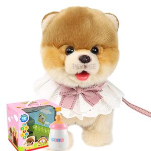 Lick Woof, Pomeranian, умная машинная вязка плюшевые реалистичные куклы собак милые 33cm высота CU MATE C