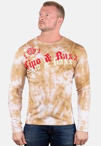 Футболка с длинным рукавом LONGSLEEVE Cipo & Baxx, желтый