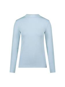 Zero Футболка с длинными рукавами и воротником-стойкой из мягкой ткани шамбре