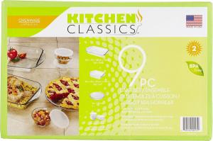 Набор для выпечки Kitchen Classics из стекла, 9 шт, прозрачный