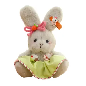 Свежий милый брелок с медвежонком, плюшевый кулон с длинноухим кроликом высотой 13,2 см Handsome, зеленый