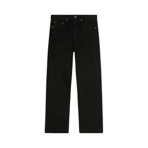 Свободные джинсы с 5 карманами и логотипом Palm Angels, цвет Черный/Белый