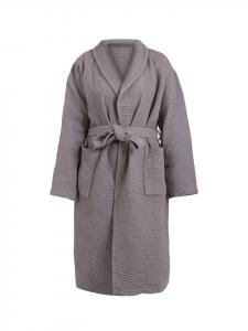 Халат just2little Morgenmantel Waffle, серый