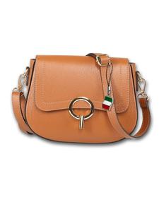 Кожаная сумка через плечо Florence, светло-коричневая, примерно 23 см Florence