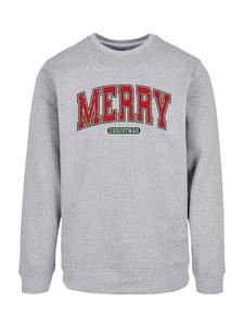 Толстовка F4NT4STIC Sweatshirt Weihnachten Varsity Retro, пятнистый серый