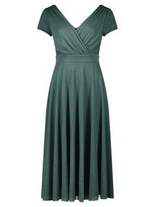 Короткое платье Vera Mont, цвет dark green/grey