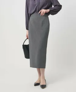 Узкая юбка с двойным перекрещиванием – можно стирать United Arrows, цвет Dk.Gray