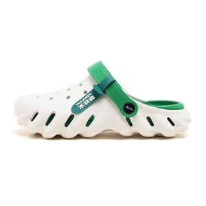 Клоги мужские бело-зеленые Mulinsen