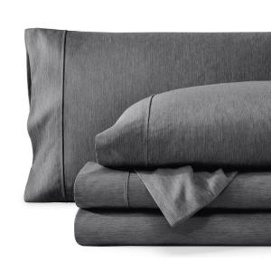 Ультрамягкий комплект постельного белья из микрофибры с двойной обработкой, 4 предмета, размер Full XL Bare Home, Heathered grey