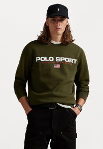 Толстовка Polo Ralph Lauren LONG SLEEVE, Company Olive/Dark Blue
