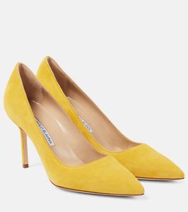 Балетки BB 90 из замши Manolo Blahnik, 7328 Byel
