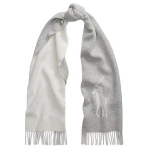 Большой шарф Pony Polo Ralph Lauren, серый