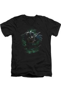 Футболка с коротким рукавом и V-образным вырезом для взрослых Batman Surprise Gildan, черный