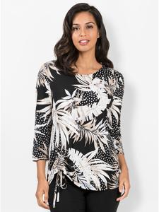 Рубашка с принтом черного цвета и кунжутным принтом WITT WEIDEN