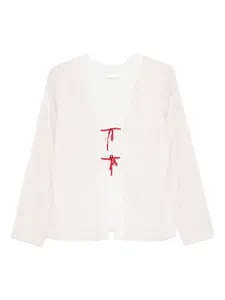 Блузка Marlowe с кружевными бантами Posse, белый