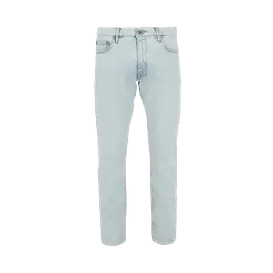 Джинсы Off-White Diag Tab Slim 'Bleach Blue', синий