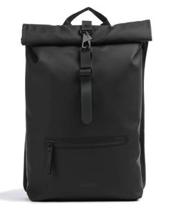 Рюкзак Rolltop полиуретан, полиэстер Rains, черный