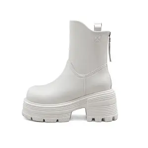 Ботильоны женские A poinsettia princess, Ecru Unlined