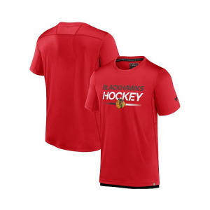 Мужская красная футболка с логотипом Chicago Blackhawks Authentic Pro Tech Fanatics, красный