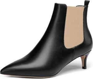 Женские вечерние повседневные ботильоны WAYDERNS с острым носком, на низком каблуке-лодочке, на 2 дюйма