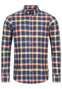 Рубашка на пуговицах классического кроя INDICODE JEANS Riverside, темно-синий