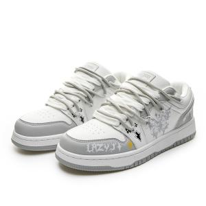 Кроссовки LAZY BONS Skateboarding Shoes Unisex Low-top, серый