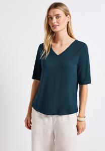 Футболка Street One Basic T-shirt, Türkis/Turquoise