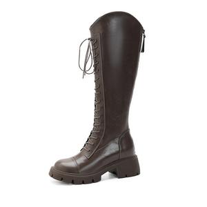 Lanza Коричневые женские ботинки до колена, цвет Brown